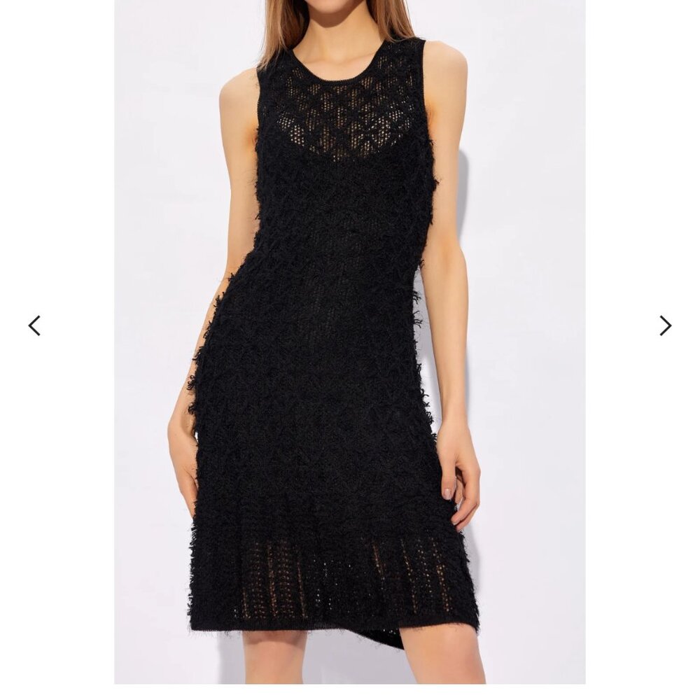 Chloe Knitted Black Dress Size: XS Made in Italy